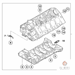 BMW V8 S65B40 Zylinder-Kurbelgehäuse mit Kolben NEU